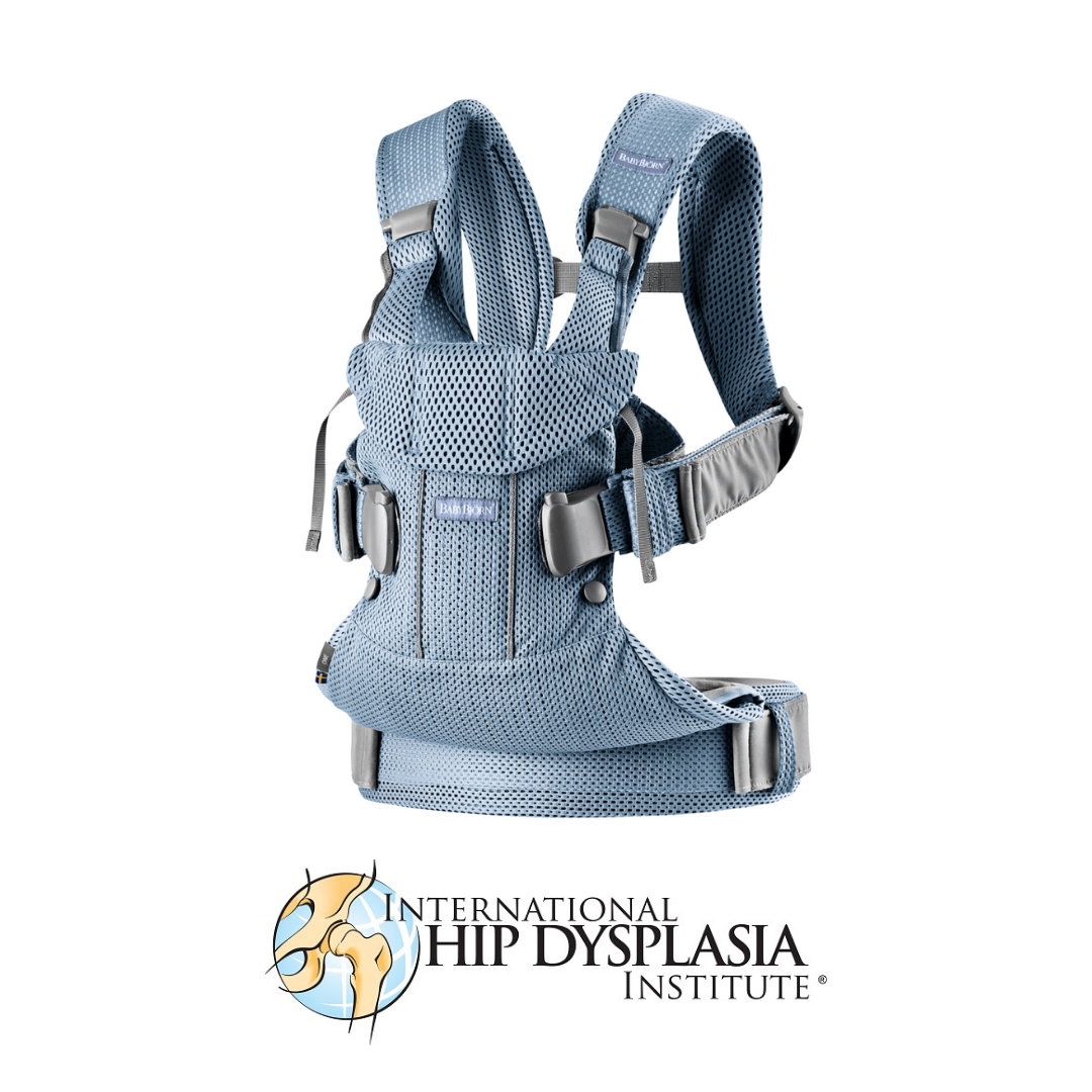 BabyBjorn - Marsupiu anatomic One Air - Slate Blue, 3D Mesh - gogobaby.ro