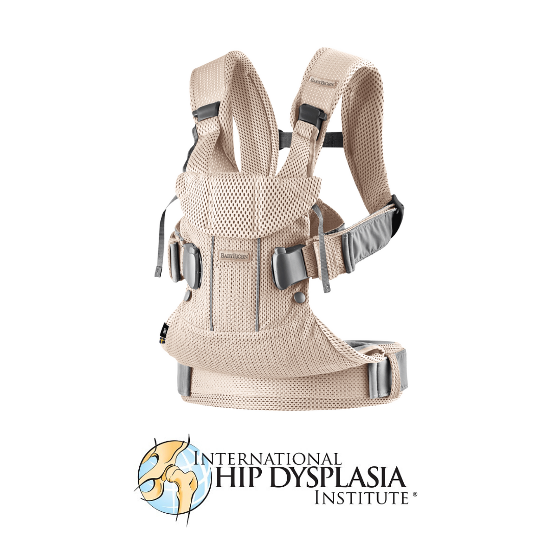 BabyBjorn - Marsupiu anatomic One Air - Pearly Pink, 3D Mesh - gogobaby.ro