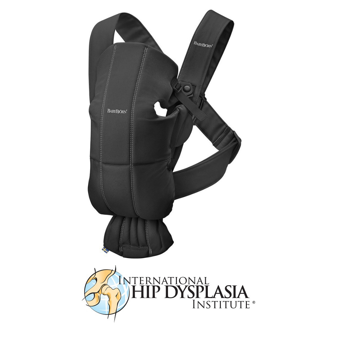 BabyBjorn - Marsupiu anatomic Mini, cu pozitii multiple de purtare, Black, Bumbac - gogobaby.ro