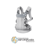 BabyBjorn - Marsupiu anatomic cu multiple pozitii de purtare colectia Harmony, 3D Mesh, Silver - Editie Limitata