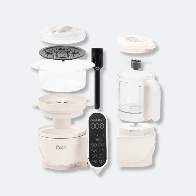 Babymoov - Robot multifunctional 5 in 1 Nutribaby (+) Mineral Beige - gogobaby.ro