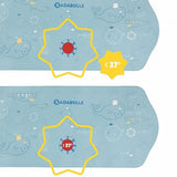 Badabulle - Covor XXL antiderapant pentru cada cu senzor de temperatura