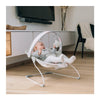 Balansoar electric, FreeON, Enjoy, Cu vibratii si melodii, Cu senzor de sunet, Pana la 9 kg, 1 luna+, Grey