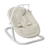 Balansoar, Lionelo, Celia Close&Cosy, Manual, Cu 2 pozitii de inclinare, Cu centuri de siguranta in 5 puncte, Bara cu jucarii inclusa, Baza din lemn de fag, Husa detasabila si lavabila, Pana la 9 kg, Alb