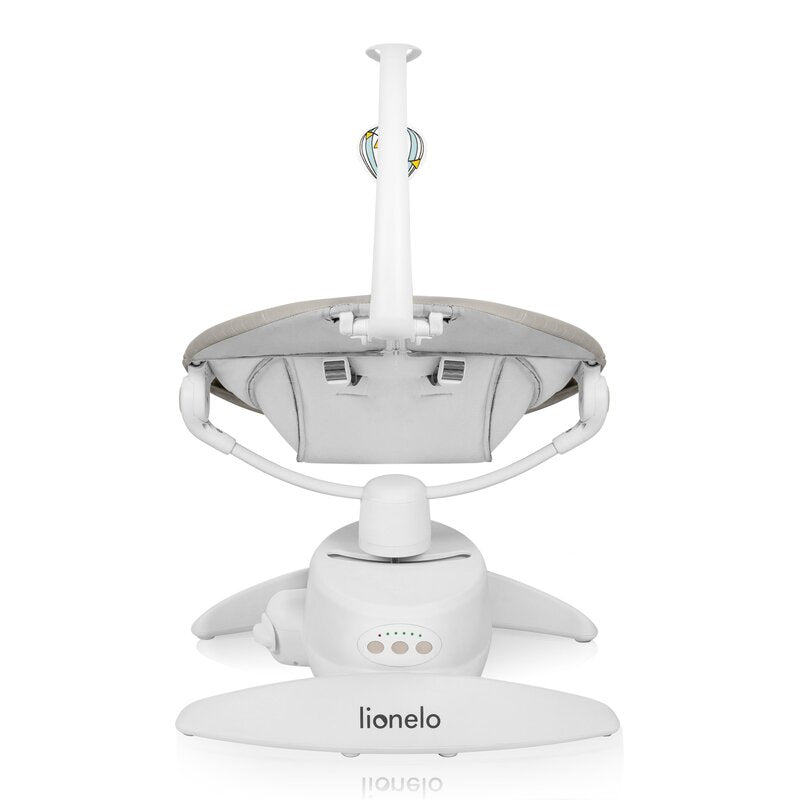 Balansoar, Lionelo, Iris, 2 in 1, Rotire 360 grade, Electric, Cu 3 moduri de leganare, Cu 5 trepte de viteza, Cu 3 pozitii de inclinare, 12 melodii, Silentios, Pana la 9 kg, Bej - gogobaby.ro