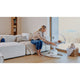 Balansoar, Lionelo, Iris, 2 in 1, Rotire 360 grade, Electric, Cu 3 moduri de leganare, Cu 5 trepte de viteza, Cu 3 pozitii de inclinare, 12 melodii, Silentios, Pana la 9 kg, Bej