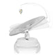 Balansoar, Lionelo, Iris, 2 in 1, Rotire 360 grade, Electric, Cu 3 moduri de leganare, Cu 5 trepte de viteza, Cu 3 pozitii de inclinare, Pana la 9 kg, Gri