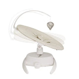 Balansoar, Lionelo, Iris Close&Cosy, 2 in 1, Rotire 360 grade, Electric, Cu 3 moduri de leganare, Cu 5 trepte de viteza, Cu 3 pozitii de inclinare, Pana la 9 kg, Alb