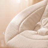 Balansoar, Lionelo, Iris Close&Cosy, 2 in 1, Rotire 360 grade, Electric, Cu 3 moduri de leganare, Cu 5 trepte de viteza, Cu 3 pozitii de inclinare, Pana la 9 kg, Alb