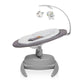 Balansoar, Lionelo, Mell, 2 in 1, Rotire 360 grade, Electric, Cu 3 moduri de leganare, Cu 5 trepte de viteza, Cu 3 pozitii de inclinare, Cu timer, 12 melodii si 2 sunete ale naturii, Pana la 9 kg, Gri