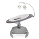 Balansoar, Lionelo, Mell, 2 in 1, Rotire 360 grade, Electric, Cu 3 moduri de leganare, Cu 5 trepte de viteza, Cu 3 pozitii de inclinare, Cu timer, 12 melodii si 2 sunete ale naturii, Pana la 9 kg, Gri