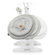 Balansoar, Lionelo, Mell, 2 in 1, Rotire 360 grade, Electric, Cu 3 moduri de leganare, Cu 5 trepte de viteza, Cu 3 pozitii de inclinare, Cu timer, 12 melodii si 2 sunete ale naturii, Pana la 9 kg, Bej