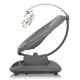 Balansoar si sezlong, Lionelo, Blossom, 5 melodii, 5 moduri de balansare, Cu jucarii, Husa respirabila, 60% bambus, Cu telecomanda, Reglare pozitie scaun pentru somn, Pana la 9 kg, Gri