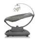 Balansoar si sezlong, Lionelo, Blossom, 5 melodii, 5 moduri de balansare, Cu jucarii, Husa respirabila, 60% bambus, Cu telecomanda, Reglare pozitie scaun pentru somn, Pana la 9 kg, Gri
