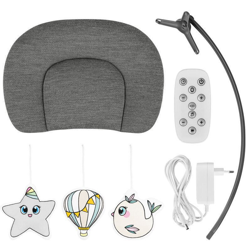 Balansoar si sezlong, Lionelo, Blossom, 5 melodii, 5 moduri de balansare, Cu jucarii, Husa respirabila, 60% bambus, Cu telecomanda, Reglare pozitie scaun pentru somn, Pana la 9 kg, Gri - gogobaby.ro