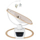 Balansoar si sezlong, Lionelo, Olivia, 2 in 1, Electric, Cu leganare 3D, 5 moduri de balansare in mai multe directii, Cu 13 melodii, Scaun pivotant la 180 grade, Reglabil, Cu arcada jucarii, Bej