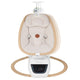 Balansoar si sezlong, Lionelo, Olivia, 2 in 1, Electric, Cu leganare 3D, 5 moduri de balansare in mai multe directii, Cu 13 melodii, Scaun pivotant la 180 grade, Reglabil, Cu arcada jucarii, Bej
