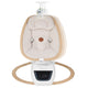 Balansoar si sezlong, Lionelo, Olivia, 2 in 1, Electric, Cu leganare 3D, 5 moduri de balansare in mai multe directii, Cu 13 melodii, Scaun pivotant la 180 grade, Reglabil, Cu arcada jucarii, Bej