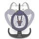 Balansoar si sezlong, Lionelo, Ralf, 2 in 1, Electric, Cu telecomanda si cablu USB, Cu miscare laterala de balansare si 5 niveluri diferite de viteza, Cu 12 melodii, Gri/Alb