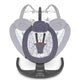 Balansoar si sezlong, Lionelo, Ralf, 2 in 1, Electric, Cu telecomanda si cablu USB, Cu miscare laterala de balansare si 5 niveluri diferite de viteza, Cu 12 melodii, Gri/Alb