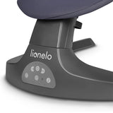 Balansoar si sezlong, Lionelo, Ralf, 2 in 1, Electric, Cu telecomanda si cablu USB, Cu miscare laterala de balansare si 5 niveluri diferite de viteza, Cu 12 melodii, Gri/Alb