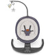 Balansoar si sezlong, Lionelo, Ralf, 2 in 1, Electric, Cu telecomanda si cablu USB, Cu miscare laterala de balansare si 5 niveluri diferite de viteza, Cu 12 melodii, Gri Grafit, Resigilat