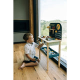 Banc de lucru, Free2Play, My first wooden Work Bench, Cu diverse unelte si accesorii, Pliabil, 55 x 28,5 x 85 cm, 36 luni+, Multicolor