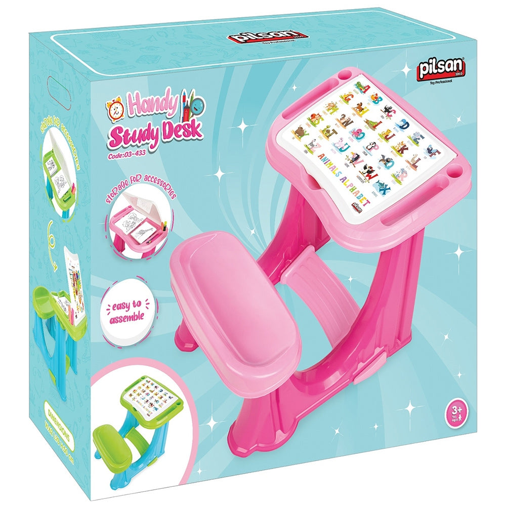Banca scolara Pilsan Handy Study Desk pink - gogobaby.ro