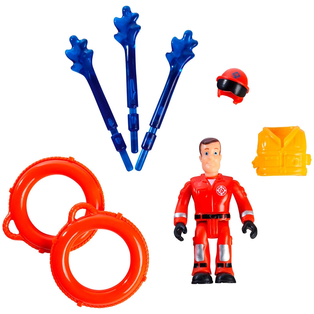 Barca Simba Fireman Sam Titan Fireboat 32 cm cu figurina si accesorii - gogobaby.ro
