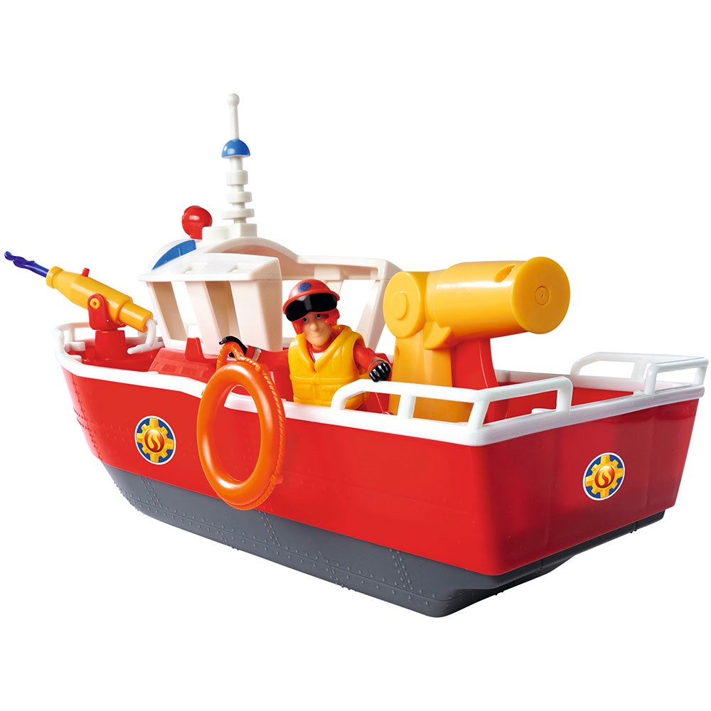 Barca Simba Fireman Sam Titan Fireboat 32 cm cu figurina si accesorii - gogobaby.ro