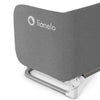 Bariera de protectie pentru pat, Lionelo, Lora XL, Pliabila, Sistem de blocare StandSafe, Geanta de transport inclusa, 150x46 cm, Conform cu BS 7972:2001+A1:2009, Gri