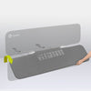 Bariera de protectie pentru pat, Lionelo, Lora XL, Pliabila, Sistem de blocare StandSafe, Geanta de transport inclusa, 150x46 cm, Conform cu BS 7972:2001+A1:2009, Gri