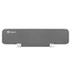 Bariera de protectie pentru pat, Lionelo, Lora XL, Pliabila, Sistem de blocare StandSafe, Geanta de transport inclusa, 150x46 cm, Conform cu BS 7972:2001+A1:2009, Gri