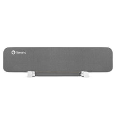 Bariera de protectie pentru pat, Lionelo, Lora XL, Pliabila, Sistem de blocare StandSafe, Geanta de transport inclusa, 150x46 cm, Conform cu BS 7972:2001+A1:2009, Gri