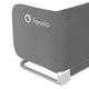 Bariera de protectie pentru pat, Lionelo, Lora XL, Pliabila, Sistem de blocare StandSafe, Geanta de transport inclusa, 150x46 cm, Conform cu BS 7972:2001+A1:2009, Gri