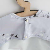 Baveta impermeabila cu maneci, New Baby, 45x36 cm, Stars