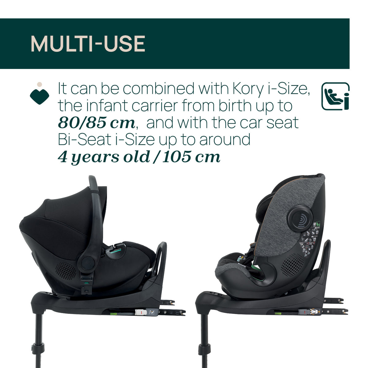 Baza isofix i-Size rotativa 360 (compatibila cu scaunele auto Chicco: Kory essential, Kory Plus Air, Bi-Seat), 0 luni+ - gogobaby.ro