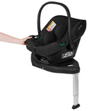 Baza scaun auto i-Size PLUS, Lionelo, Astrid, Cu Isofix, Cu indicatori pentru instalare corecta, Rotire 180 grade, Negru