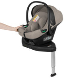 Baza scaun auto i-Size PLUS, Lionelo, Astrid, Cu Isofix, Cu indicatori pentru instalare corecta, Rotire 180 grade, Negru