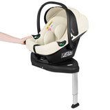 Baza scaun auto i-Size PLUS, Lionelo, Astrid, Cu Isofix, Cu indicatori pentru instalare corecta, Rotire 180 grade, Negru