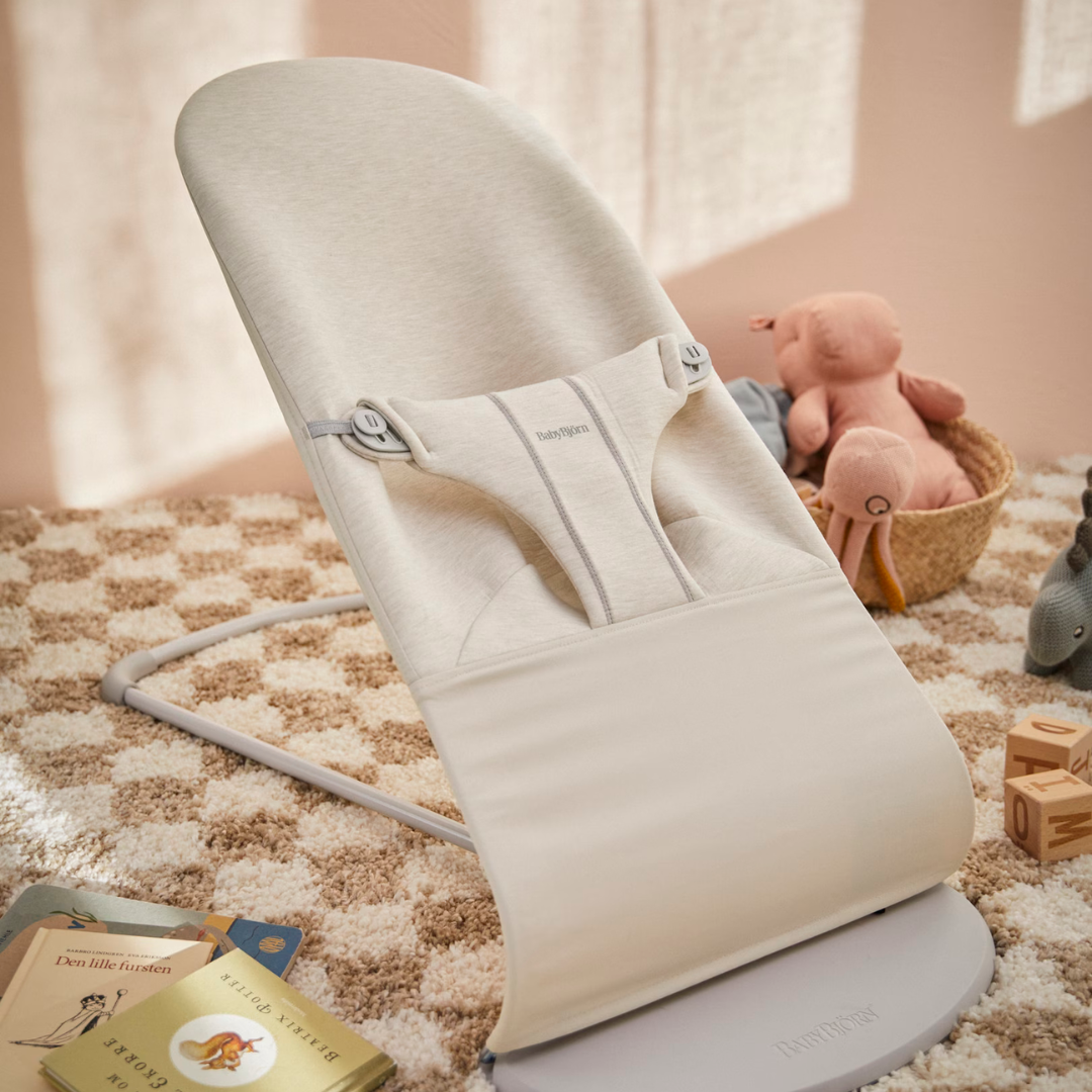 BabyBjorn - Balansoar Bliss Light Beige, 3D Jersey