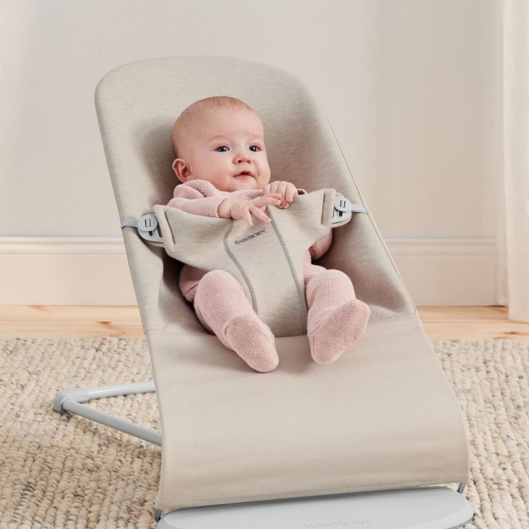 BabyBjorn - Balansoar Bliss Light Beige, 3D Jersey