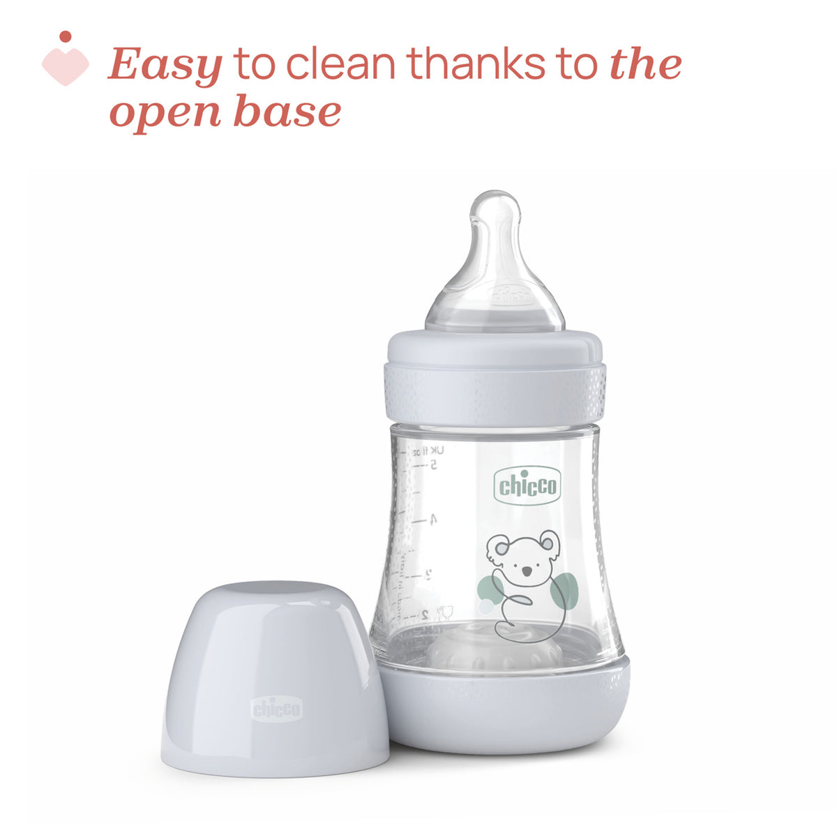 Biberon Chicco Perfect5 150ml, biofunctional, anti-colici, tetina silicon, flux lent, unisex, 0luni