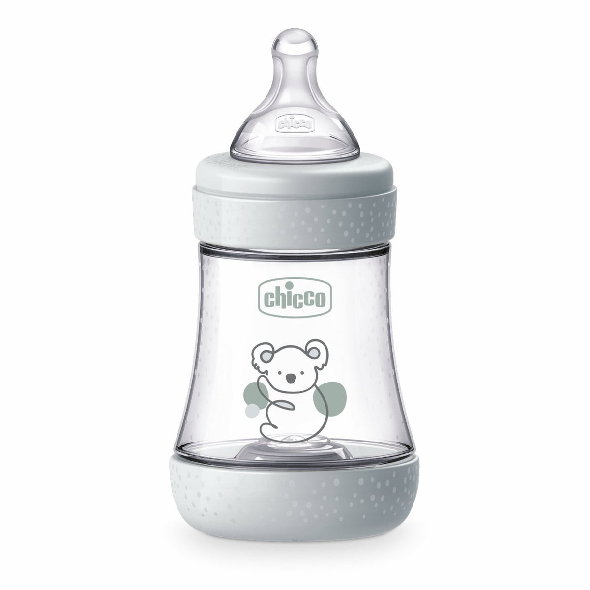 Biberon Chicco Perfect5 150ml, biofunctional, anti-colici, tetina silicon, flux lent, unisex, 0luni