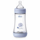 Biberon Chicco Perfect5 240ml, biofunctional, anti-colici, tetina silicon, flux mediu, baiat, 2luni