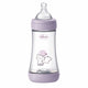 Biberon Chicco Perfect5 240ml, biofunctional, anti-colici, tetina silicon, flux mediu, fata, 2luni