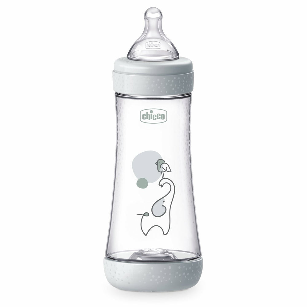 Biberon Chicco Perfect5 300ml, biofunctional, anti-colici, tetina silicon, flux rapid, unisex, 4luni