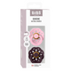 BIBS - Set 2 suzete Boheme Latex, tetina rotunda, 0 luni +-Baby Pink/Plum