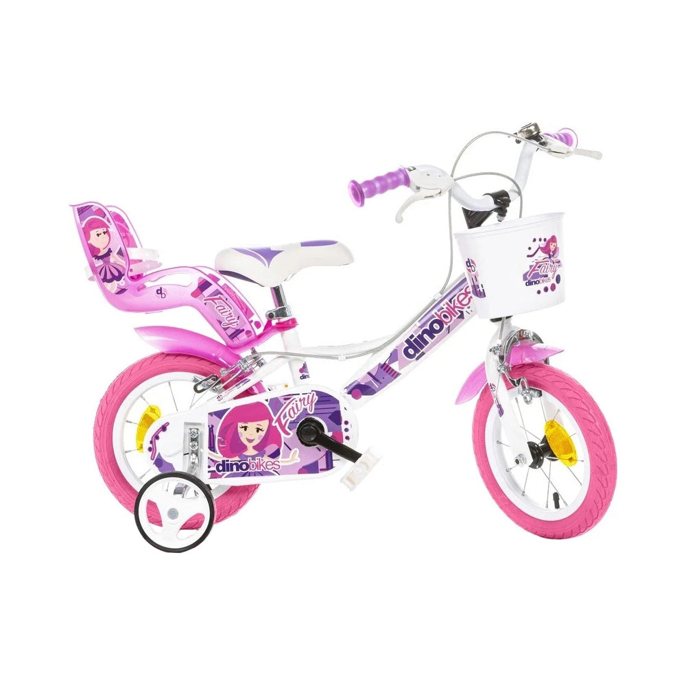 Bicicleta copii Dino Bikes 12' Fairy alb - gogobaby.ro