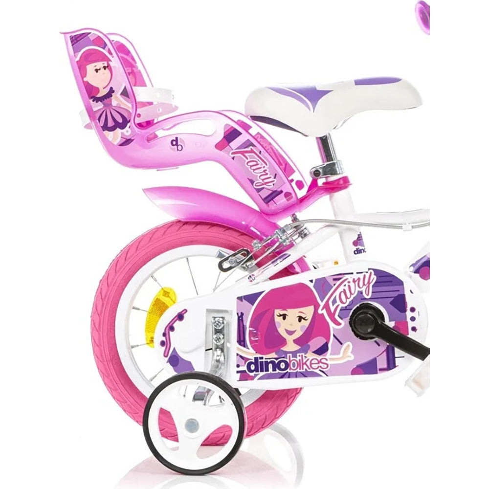 Bicicleta copii Dino Bikes 12' Fairy alb - gogobaby.ro